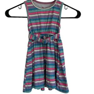 Delia’s Striped Sleeveless Belted Dress Size 3T